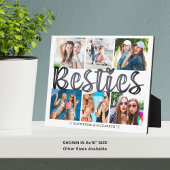 Moderne BESTIES 6 Foto Collage Aangepaste tekst 8x Fotoplaat