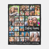 Moderne BESTIES FOREVER 23 Fotocollage op maat Fleece Deken (Voorkant)
