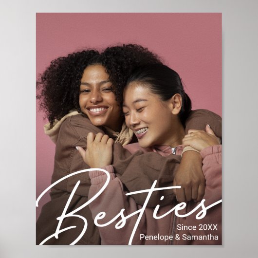Moderne Besties Foto Gift Poster (Voorkant)