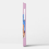 Moderne Besties-foto-monogram | Roze Case-Mate iPhone Case (Achterkant / Links)