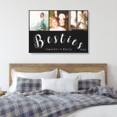 Moderne Besties Fotocollage – Aangepaste Canvas Pr Afdruk (Insitu (Slaapkamer))