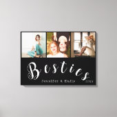 Moderne Besties Fotocollage – Aangepaste Canvas Pr Afdruk (Voorkant)