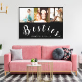 Moderne Besties Fotocollage – Aangepaste Canvas Pr Afdruk (Insitu (Woonkamer))