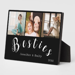 Moderne Besties Fotocollage Plaque Fotoplaat