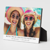 Moderne Besties Vriendschap Hartfoto Fotoplaat (Zijkant)