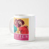 Moderne Besties Vriendschap Keepsake Foto Koffiemok (Voorkant links)