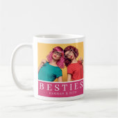 Moderne Besties Vriendschap Keepsake Foto Koffiemok (Links)