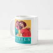 Moderne Besties Vriendschap Keepsake Foto Koffiemok (Voorkant links)