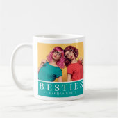 Moderne Besties Vriendschap Keepsake Foto Koffiemok (Links)