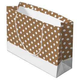 Moderne betegelde Stippen op Mocha White Base Stri Groot Cadeauzakje