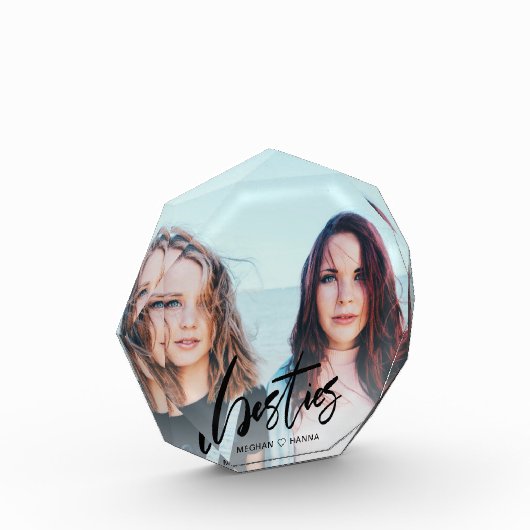 Moderne beties zwarte kalligrafie fotoblokken (Links)