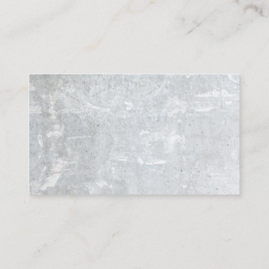 Moderne betonnen steen Eenvoudig Visitekaartje (Achterkant)