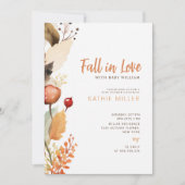 Moderne betoverende Herfst Woodland Forest Baby sh Kaart (Voorkant)