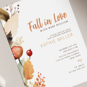 Moderne betoverende Herfst Woodland Forest Baby sh Kaart