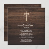 Moderne bevestiging van hout kruis kaart (Voorkant / Achterkant)