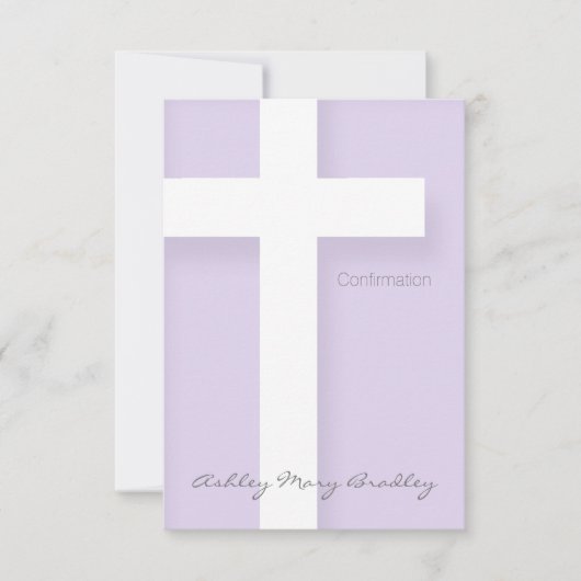 Moderne Bevestigingsuitnodiging Kies uw Kleur 1 Kaart (Voorkant)