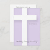 Moderne Bevestigingsuitnodiging Kies uw Kleur 1 Kaart (Voorkant / Achterkant)