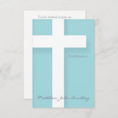 Moderne Bevestigingsuitnodiging Kies uw Kleur 2 Kaart (Voorkant / Achterkant)