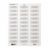 Moderne bewaar de datum Gouden retouradres Etiket (Full Sheet)