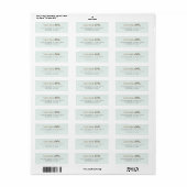 Moderne bewaar de datum retouradres etiket (Full Sheet)