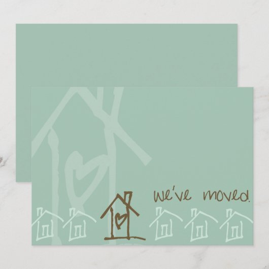 moderne bewegende aankondiging (Voorkant / Achterkant)