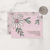 Moderne Bewegende Aankondiging Floral Daisy (Voorkant / Achterkant in situ)