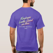 Moderne Beweging van Vriendelijkheid Violet Gepers T-shirt (Achterkant)