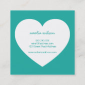 Moderne bewerkbare achtergrondkleur gemaakt met li vierkante visitekaartje (Achterkant)