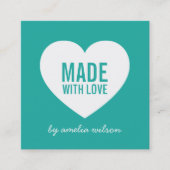 Moderne bewerkbare achtergrondkleur gemaakt met li vierkante visitekaartje (Voorkant)