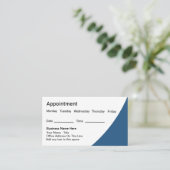 Moderne bewerkbare afspraak Visitekaartjes Afsprakenkaartje (Staand voorkant)