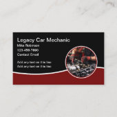 Moderne bewerkbare auto mechanische Visitekaartjes (Voorkant)