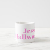 Moderne bewerkbare bedrijfsnaam of voor- & achtern espresso kop (Voorkant)