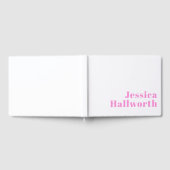 Moderne bewerkbare bedrijfsnaam of voor- & achtern gastenboek (Volledig)