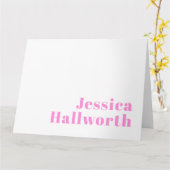 Moderne bewerkbare bedrijfsnaam of voor- & achtern kaart (Gele Bloem)