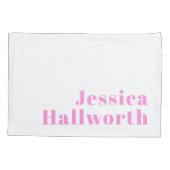 Moderne bewerkbare bedrijfsnaam of voor- & achtern kussensloop (Achterkant)