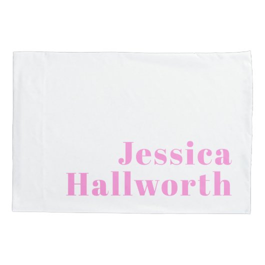 Moderne bewerkbare bedrijfsnaam of voor- & achtern kussensloop (Achterkant)