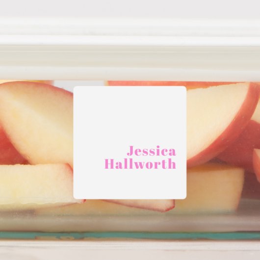 Moderne bewerkbare bedrijfsnaam of voor- & achtern labels (Aangebracht)