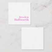 Moderne bewerkbare bedrijfsnaam of voor- & achtern notitiekaartje (Voorkant / Achterkant)