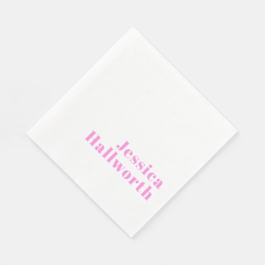 Moderne bewerkbare bedrijfsnaam of voor- & achtern servet (Hoek)