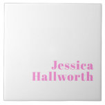 Moderne bewerkbare bedrijfsnaam of voor- & achtern tegeltje<br><div class="desc">Stijlvolle moderne bedrijfsnaam of andere tekst,  bewerken zoals u wilt!</div>