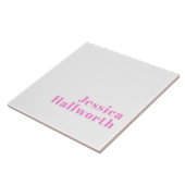 Moderne bewerkbare bedrijfsnaam of voor- & achtern tegeltje (Zijkant)