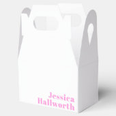 Moderne bewerkbare bedrijfsnaam of voor- en achter bedankdoosjes (Geopend)