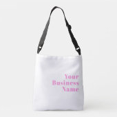 Moderne bewerkbare bedrijfsnaam of voor- en achter crossbody tas (Achterkant)