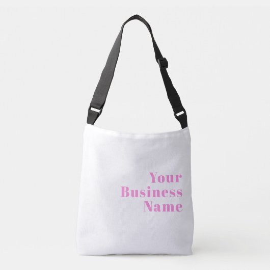 Moderne bewerkbare bedrijfsnaam of voor- en achter crossbody tas (Voorkant)