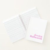 Moderne bewerkbare bedrijfsnaam of voor- en achter notitieboek (Binnen)