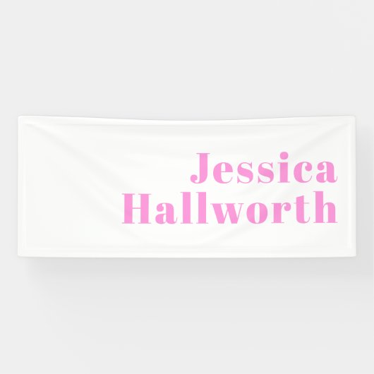 Moderne bewerkbare bedrijfsnaam of voor- en achter spandoek (Horizontaal)
