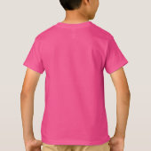 MODERNE BEWERKBARE CUTE WOW ROZE AFBEELDING TEKST T-SHIRT (Achterkant)