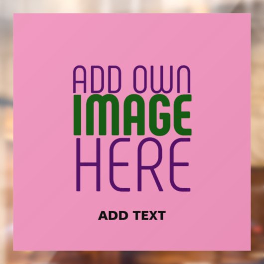 MODERNE BEWERKBARE CUTTE ROZE AFBEELDING TEKST SJO RAAMSTICKER (Vel 2)