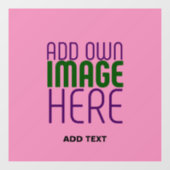 MODERNE BEWERKBARE CUTTE ROZE AFBEELDING TEKST SJO RAAMSTICKER (Vel)