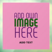 MODERNE BEWERKBARE CUTTE ROZE AFBEELDING TEKST SJO RAAMSTICKER (Vel 3)